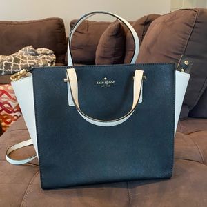 Kate Spade Black and Cream Crossbody Bag